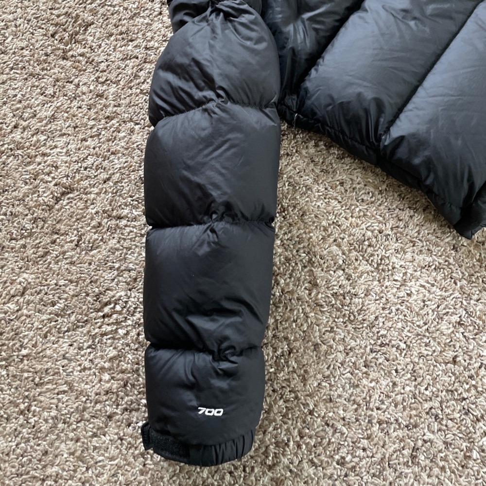 The North Face 700 Womens Black Down Puffer Jacket Ripstop Full Zip Medium M - Picture 16 of 16